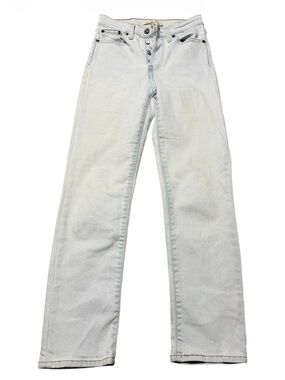 Levi’s Wedgie Straight Light Wash Button Fly Jeans Size 24 Classic Preppy